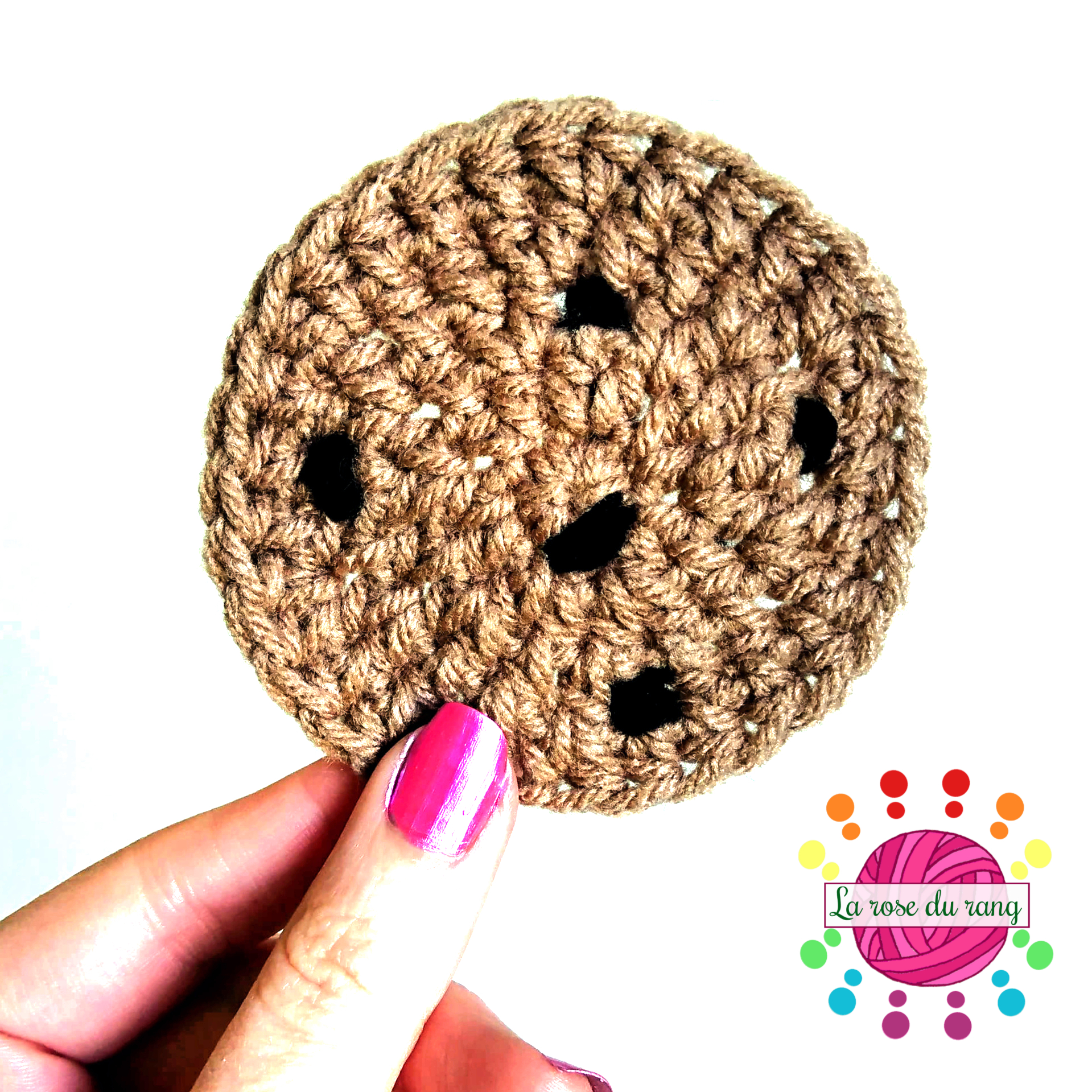 Free cookie coaster crochet pattern by La rose du rang