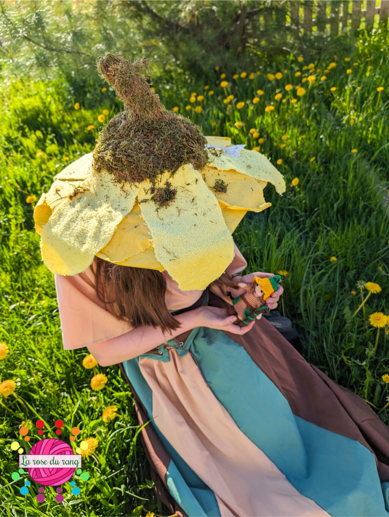 Fantasy Cosplay Crochet Adventures amigurumi doll pattern "The Garden Fairy" by La rose du rang