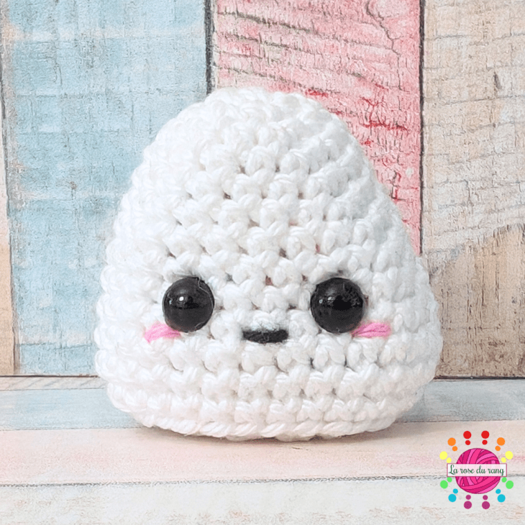 Tiny onigri amigurumi La rose du rang