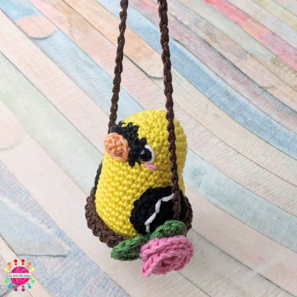 Amigurumi nest/swing pattern by La rose du rang